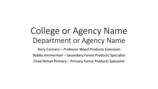 Forestry & Wood Products Extension Program Overview