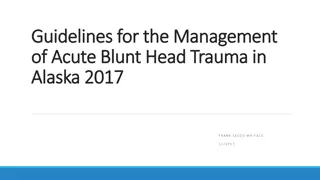 Management Guidelines for Acute Blunt Head Trauma in Alaska