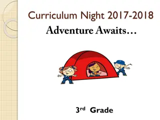 Third Grade Curriculum Night 2017-2018 Overview