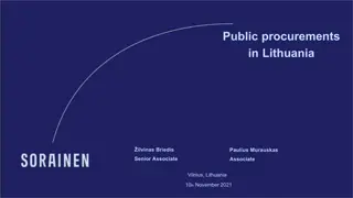 Overview of Public Procurement System in Lithuania