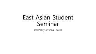 East Asian Student Seminar at University of Seoul: Building Tourism Networks for Olympic Games