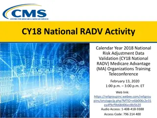 CY18 National RADV Training Teleconference Overview