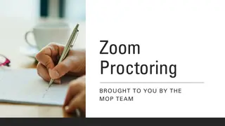 Maximizing Exam Security with Zoom Proctoring