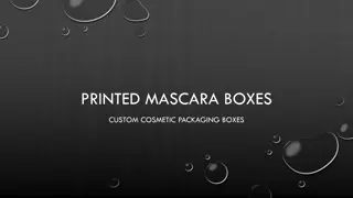 Printed Mascara Boxes