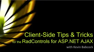 Client-Side Tips & Tricks for RadControls for ASP.NET AJAX