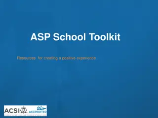 ASP School Toolkit Resources for Positive Experience