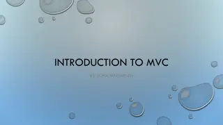 MVC Framework: An Overview