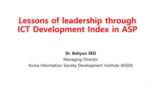 Leadership Lessons in ICT Development Index by Dr. Bohyun SEO