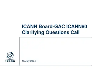 ICANN Board-GAC Clarifying Questions Discussion