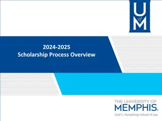 2024-2025 Scholarship Process Overview