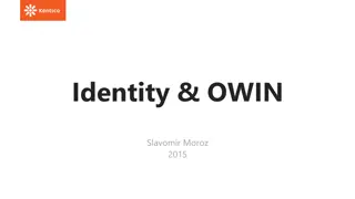 Identity and Owin in .NET Applications