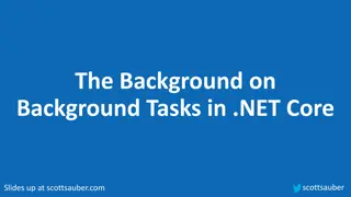 Background Tasks in .NET Core