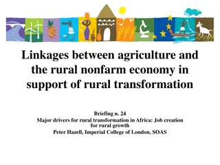 Linkages Between Agriculture and Rural Nonfarm Economy for Rural Transformation in Africa