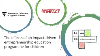 Impact of an Entrepreneurship Education Program for Children