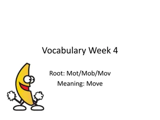 Exploring the Root 'Mot/Mob/Mov' in Vocabulary