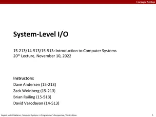 Carnegie Mellon's Introduction to Computer Systems