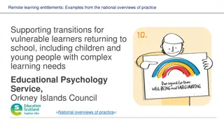 Supporting Transitions for Vulnerable Learners Returning to School