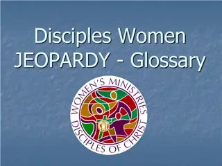 Disciples Ministries Glossary and Organizations Overview