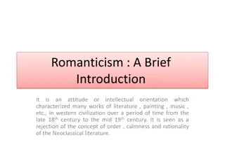 Romanticism: A Brief Introduction to Literary Movement