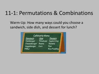 Permutations and Combinations Problem Set