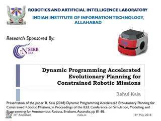 Accelerated Evolutionary Planning for Constrained Robotic Missions: A Dynamic Programming Approach