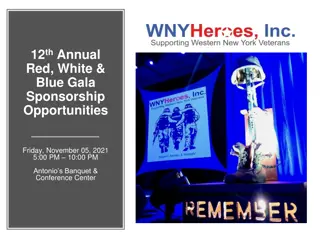 WNYHeroes Annual Red, White & Blue Gala Sponsorship Opportunities