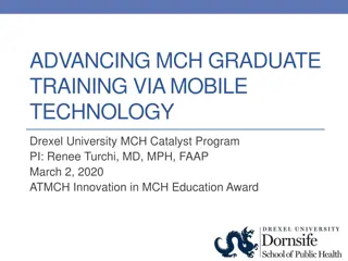 Advancing MCH Graduate Training via Mobile Technology at Drexel University