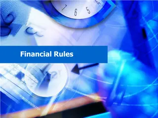 Financial Rules and Guidelines for Project Budget Management