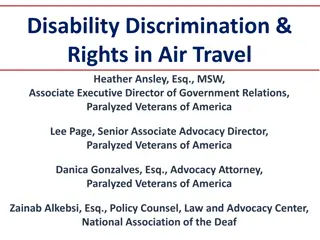 Ensuring Rights and Accessibility in Air Travel for Passengers with Disabilities