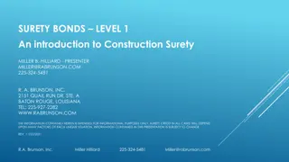 Construction Surety Bonds