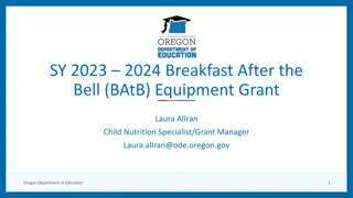 Breakfast After the Bell (BAtB) Equipment Grant Overview