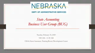 State Accounting Business User Group (BUG) Meeting Details