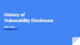 Evolution of Vulnerability Disclosure Practices