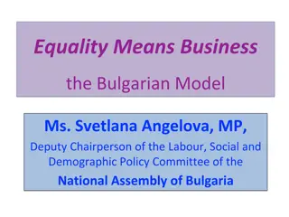 Gender Equality in Bulgaria: Promoting Equal Rights and Opportunities