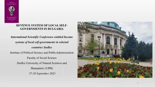 Revenue System of Local Self-Governments in Bulgaria