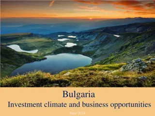 Investment Climate and Business Opportunities in Bulgaria