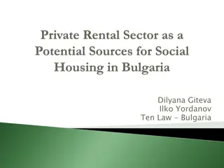 Challenges and Opportunities in Bulgaria's Housing Sector