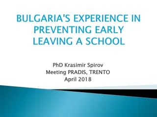 Addressing Early School Leaving in Bulgaria: Strategies and Challenges