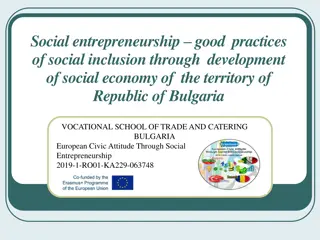 Social Entrepreneurship and Social Inclusion in Bulgaria