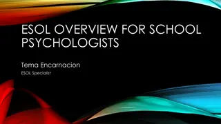 ESOL: A Comprehensive Overview for School Psychologists