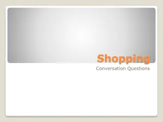 Shopping Conversation Questions and Scenarios