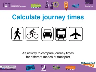 Comparing Journey Times for Different Modes of Transport