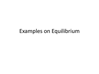 Examples on Equilibrium in Physics