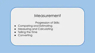 Measurement Progression in Skills: Comparing, Estimating, Measuring, and Calculating