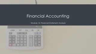 Financial Statement Analysis and Ratio Calculation in Accounting