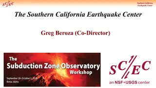 Southern California Earthquake Center Overview