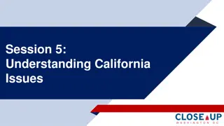 Exploring California Government and Issues