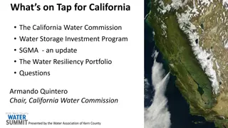 Water Management Initiatives in California