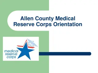 Allen County Medical Reserve Corps Orientation Overview