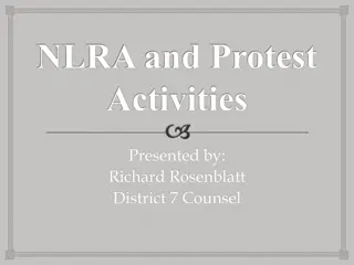 NLRA and Protest Activities Led by Richard Rosenblatt